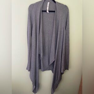 Womens Lululemon Wrap Cardigan Gray Size 10